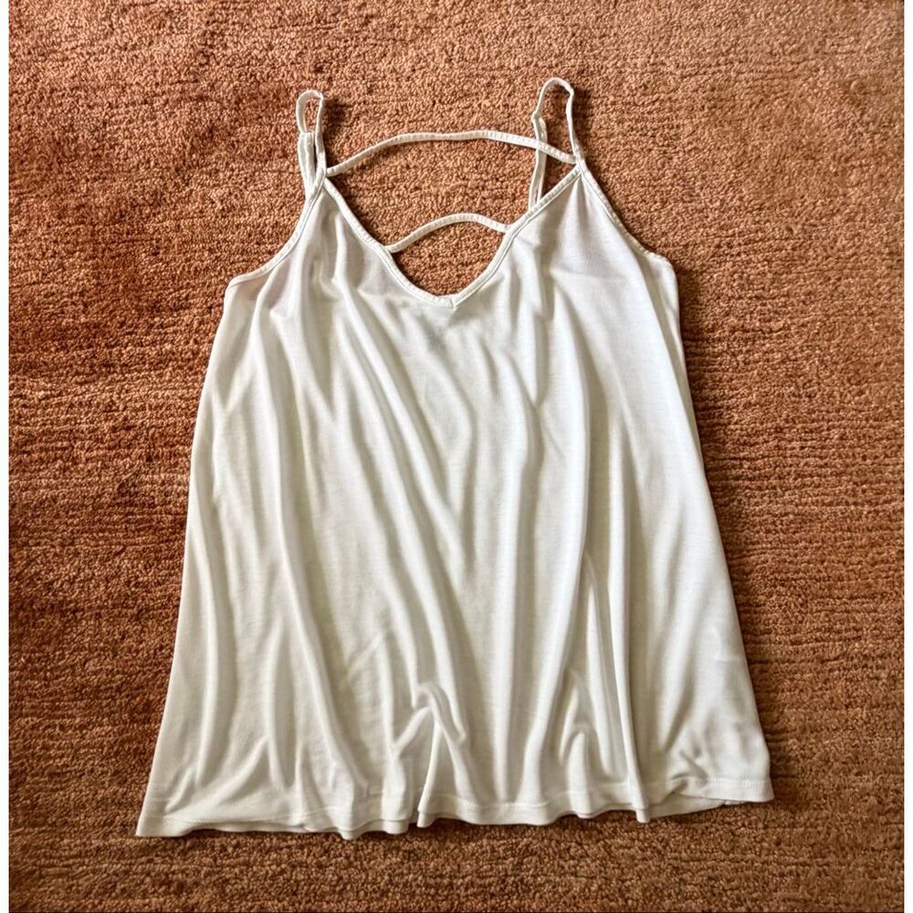 ASOS White Strappy Back Cami Top Size US 6